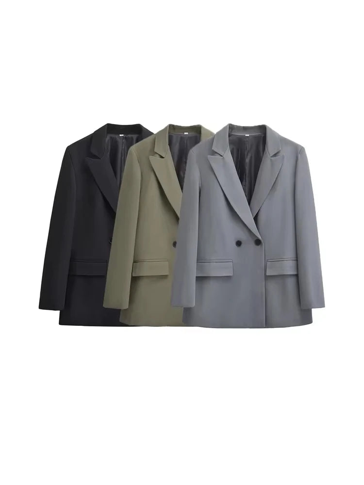 TRZA-Women's Office Wear Blazer Coat,