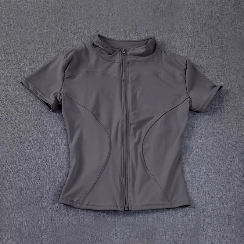 Summer High Quality Waist Slimming Training Tops