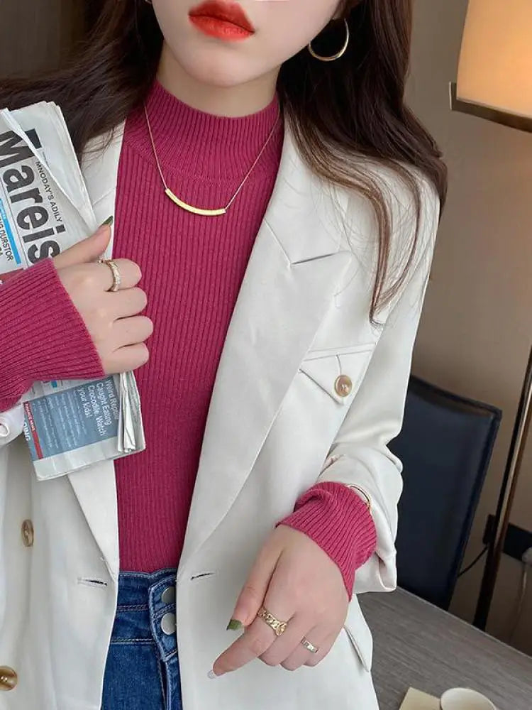 Neck Collar Women Sweater