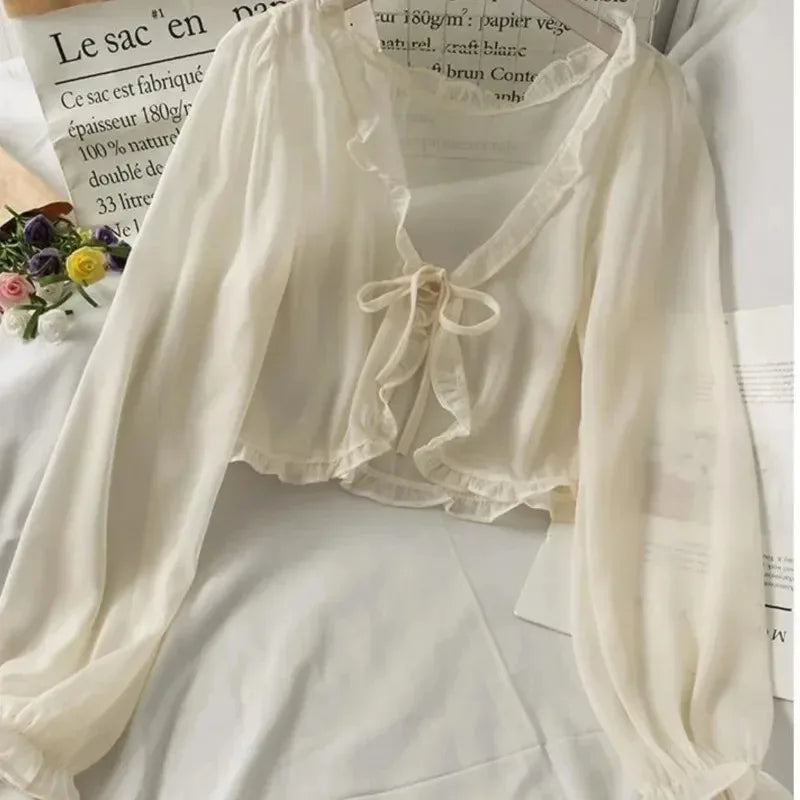 Women Thin Lace Bow