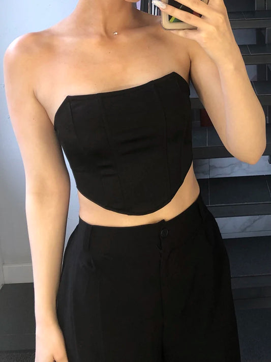 Women Corset Crop Top