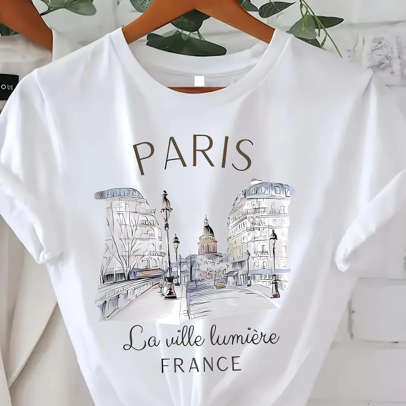 Women 90s T Shirt Paris