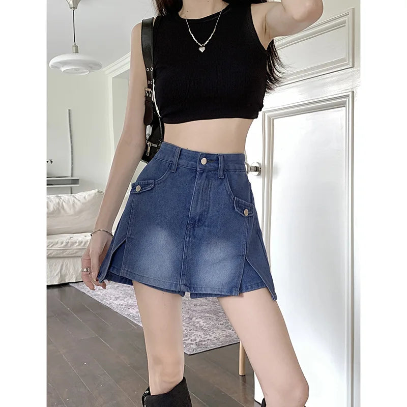 Women Denim Short Skirt