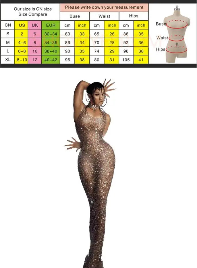 Women Full Diamond Fit Dress