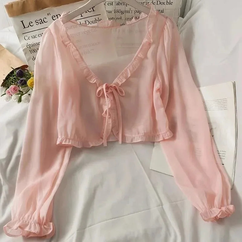 Women Thin Lace Bow