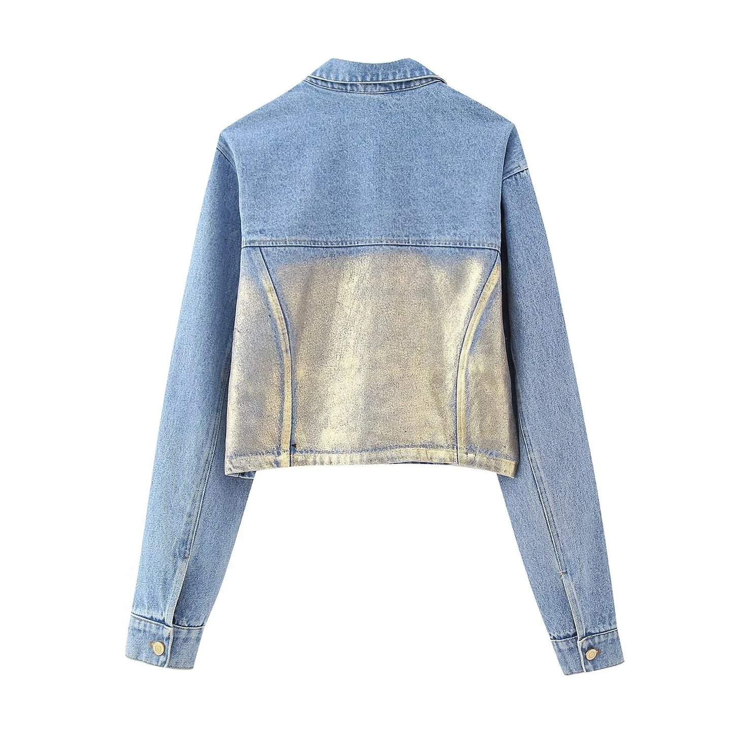Women Retro Denim Short Jacket