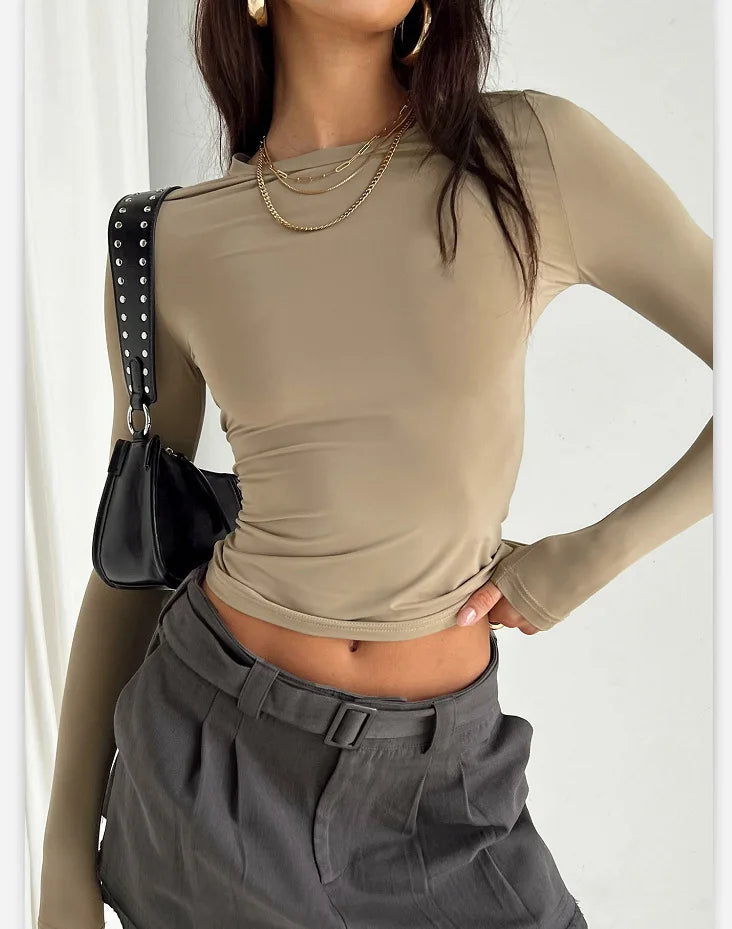 Basic Solid Crop Top