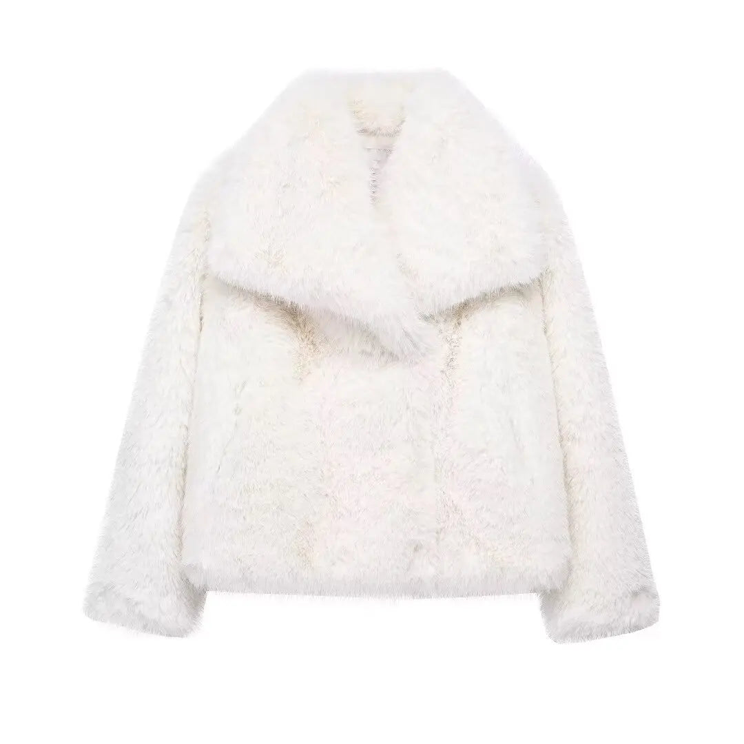 Women Faux Fur Jacket Coat