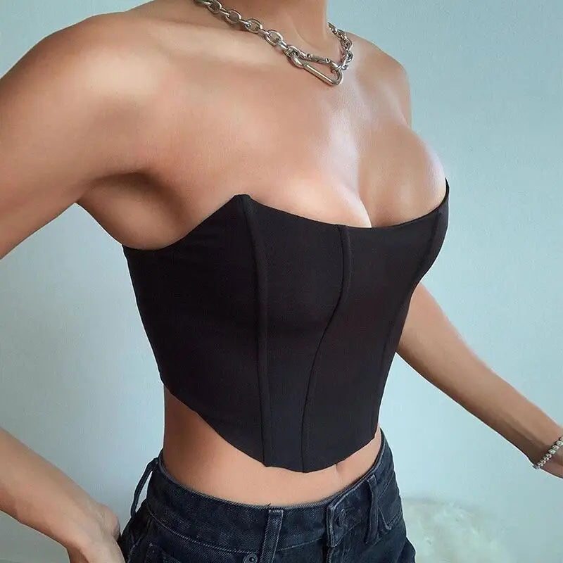 Women Corset Crop Top