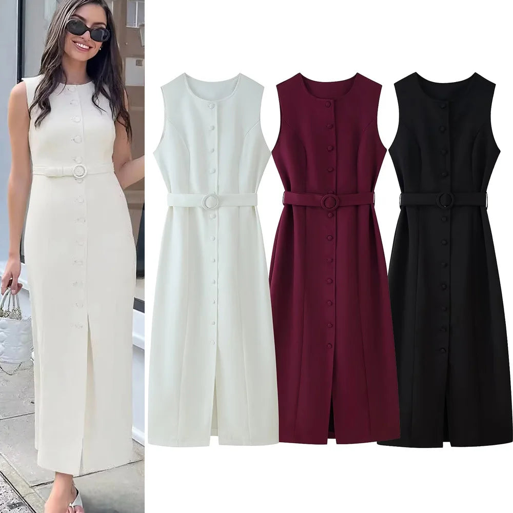 Women Elegant Sheath Dress