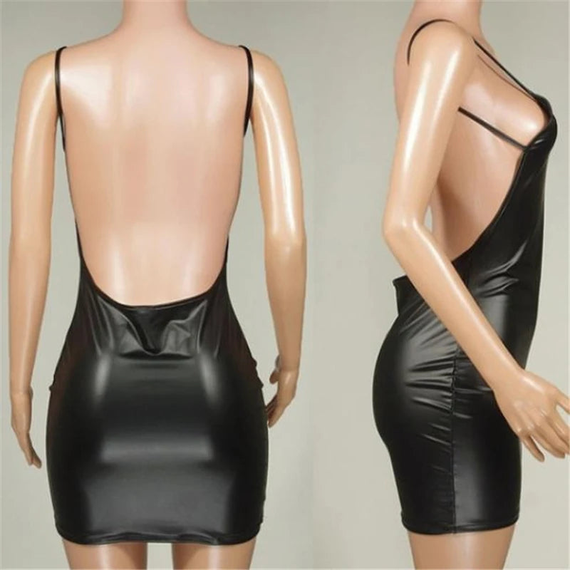 Women Leather Dress
