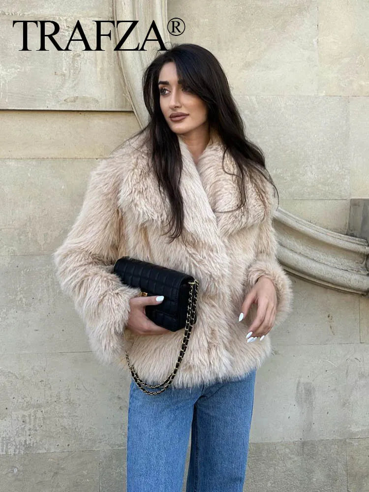 Women Faux Fur Jacket Coat