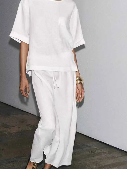 Women Clothing Linen Short