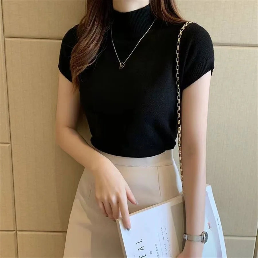 Woman Blouses Short Sleeve