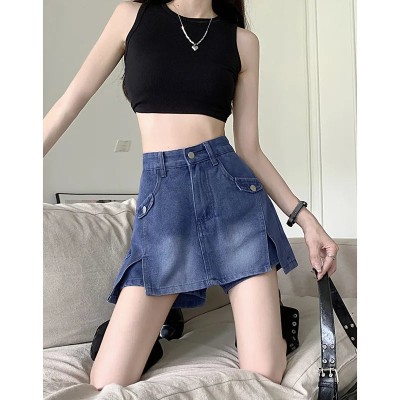 Women Denim Short Skirt