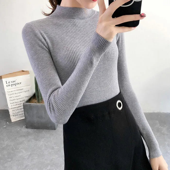 Neck Collar Women Sweater