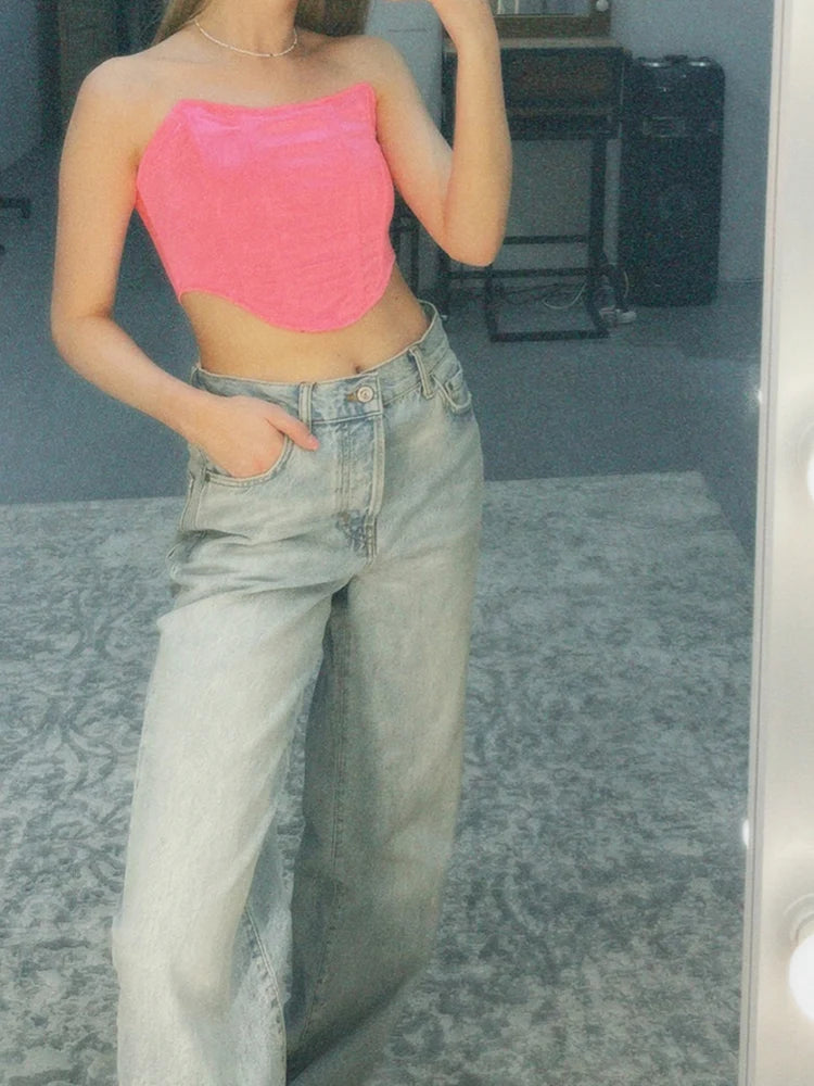 Women Corset Crop Top