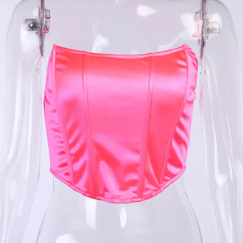 Women Corset Crop Top