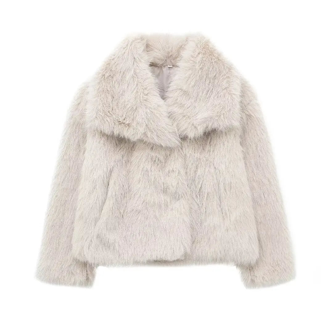 Women Faux Fur Jacket Coat