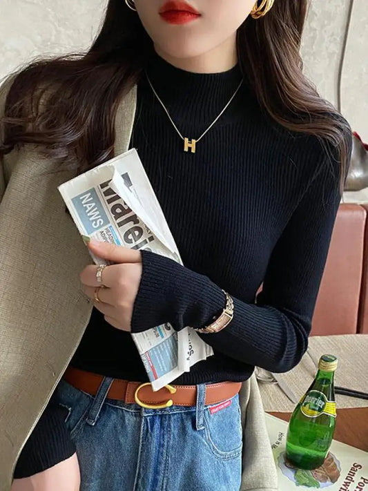 Neck Collar Women Sweater
