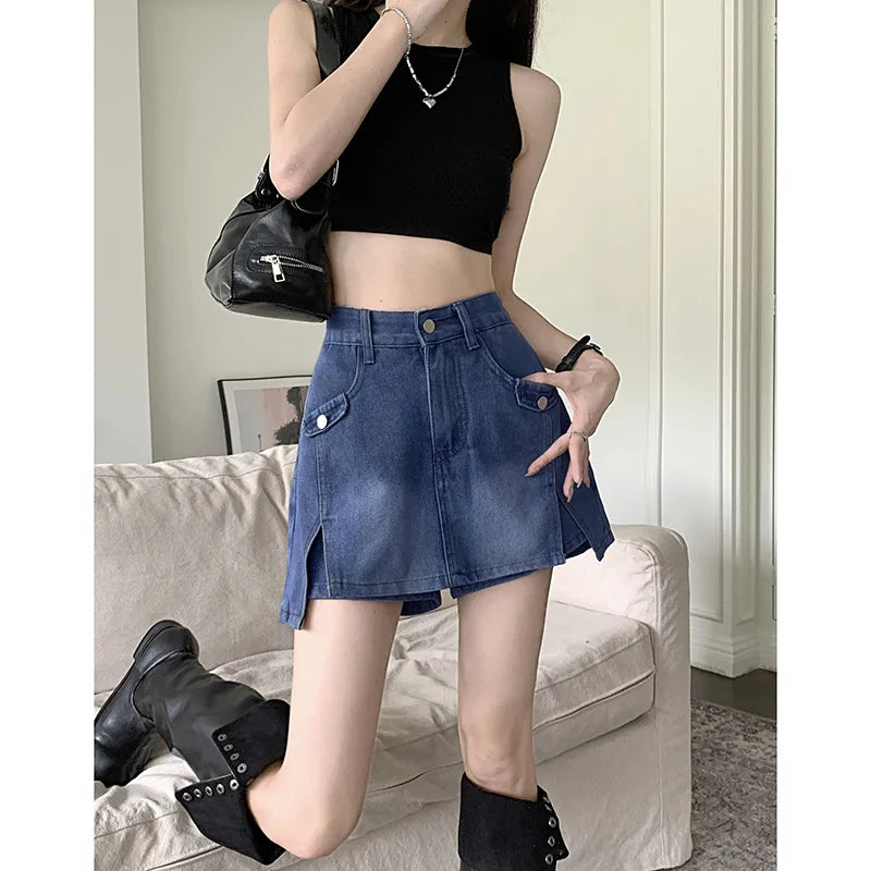 Women Denim Short Skirt