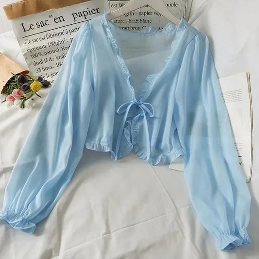 Women Thin Lace Bow
