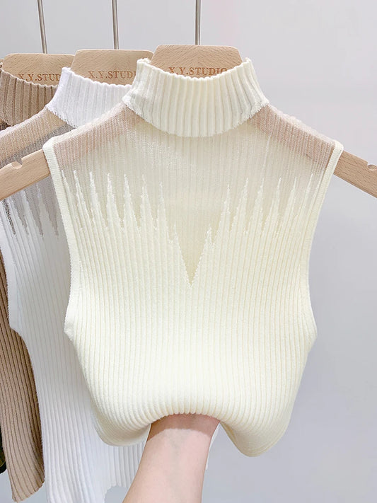 Women Knitted Tank Top Light