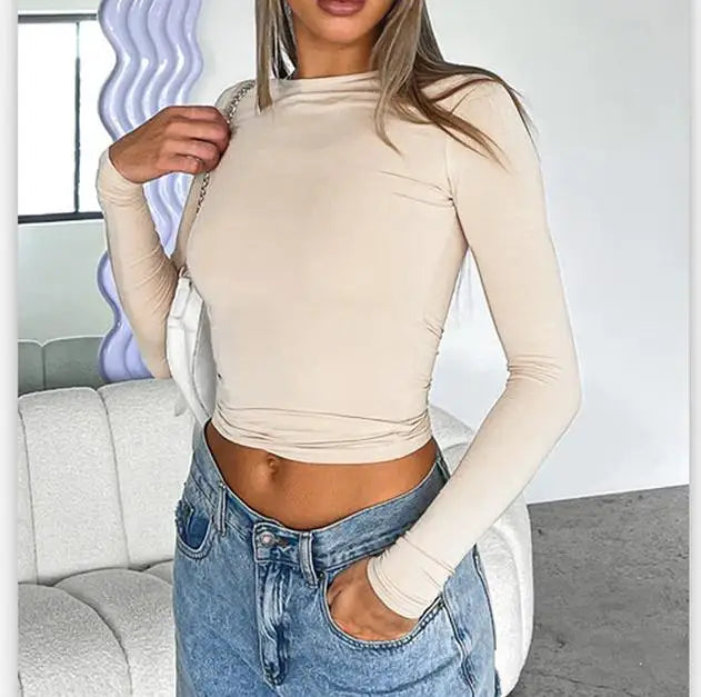 Basic Solid Crop Top