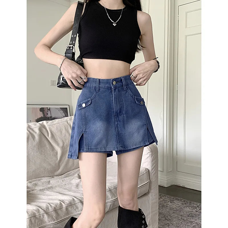 Women Denim Short Skirt